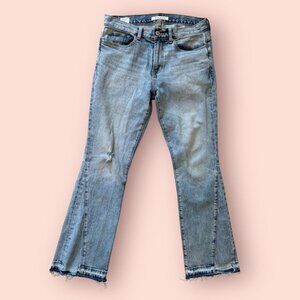 Pacsun Mens Slim Bootcut Cutoff Jeans